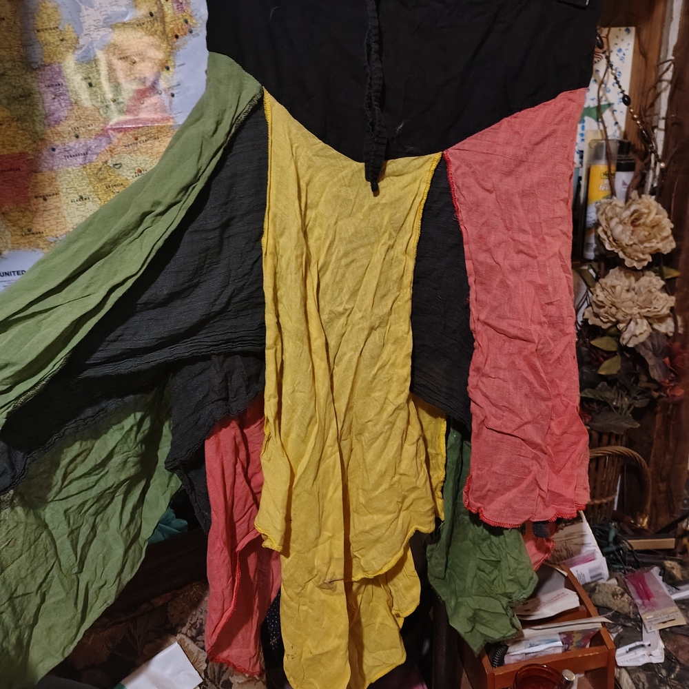 Asymmetrical Multicolor Skirt